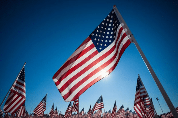 U.S. flags