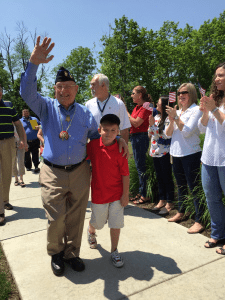 Woody Williams with grandson