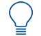 Blue lightbulb icon