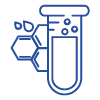 Blue Icon for Extractables and Leachables