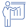 Blue Icon for Presentation