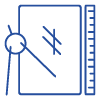 Blue Icon of Product Drawing