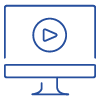 Blue Icon for Video Webinar